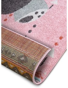 Różowy dywan dziecięcy 160x235 cm Panda – Hanse Home