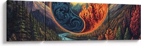 Obraz - Żywioły (170x50 cm)