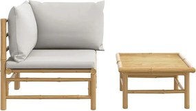 Elegancki zestaw ogrodowy z bambusa A5-S03