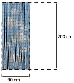 Zasłona bambusowa 90x200 cm