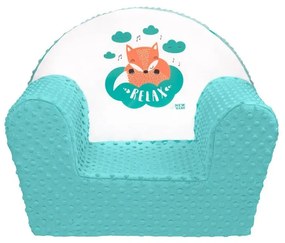 Krzesło New Baby Minky Fox miętowe, 42 x 53 cm
