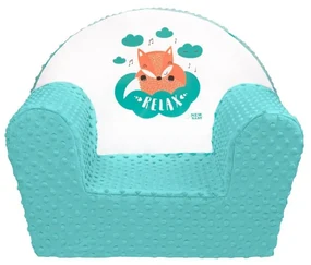 Krzesło New Baby Minky Fox miętowe, 42 x 53 cm