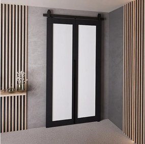 Drzwi Przesuwne QUDIO M1 Czarny + Biały 90