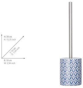 Niebieska szczotka do WC ceramiczna Lorca – Wenko