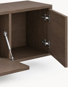 Szafka RTV czterodrzwiowa Zolia 180 cm wisząca - orzech elegant