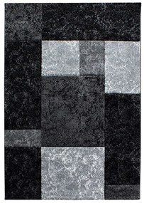 Dywan nowoczesny Hawaii 3D czarno-szary 140 cm x 200 cm