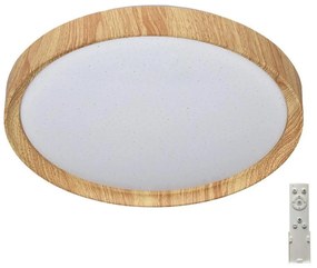 Prezent 71330-LED Regulowane sufitowe LED WOODEN 33W 230V 3000-6500K + DO
