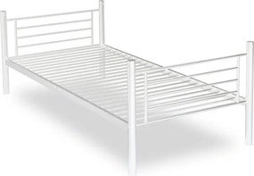Łóżko Piętrowe Dla Dzieci 90x200 cm RODEZ Metalowe Białe
