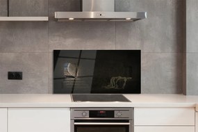 Panel szklany do Kuchni Jaskinia z Symbolami Krzyża