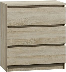 Mała Komoda Z 3 Szufladami Dąb Sonoma L2-G45