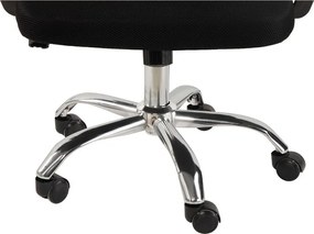 Czarne tapicerowane krzesło biurowe Evon – Bonami Essentials