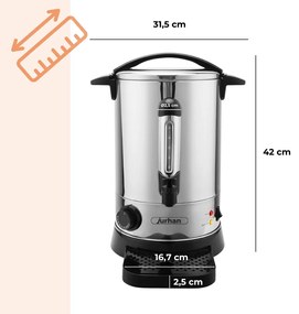 Jurhan Podgrzewacz do wina/herbaty COZY, 6,8l, srebrna