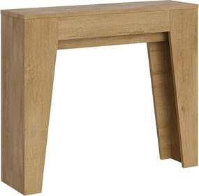Konsola rozkładana 90x25/181 cm Narrow Dąb naturalny