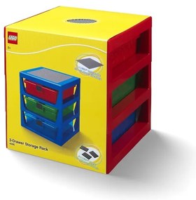 Czerwony organizer z 3 szufladami Storage - LEGO®