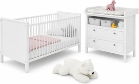 Komplet białych mebli do pokoju niemowlaka A0-R65