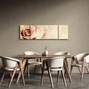 Obraz - Kwiat róży dla zakochanych (170x50 cm)