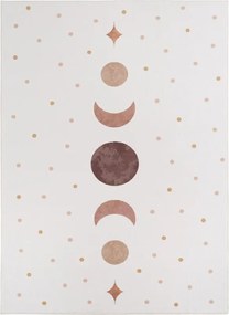 Dywan dziecięcy Coco Fazy Księżyca kremowy 80 cm x 150 cm