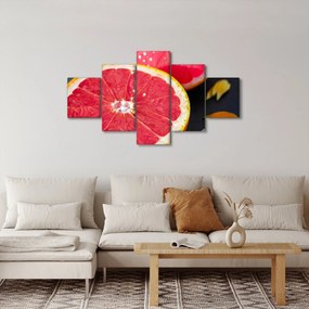 Obraz pokrojonych grejpfrutów (125x70 cm)