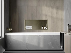 Mexen X-Wall-R półka wnękowa z kołnierzem 75 x 30 cm, złota szczotkowana - 1950753010