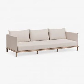 Sofa Ogrodowy 3-osobowy Z Drewna Akacjowego Olivia Jasny Akacjowy Brąz - Sklum