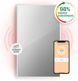 Klarstein La Palma Smart 1000W 120x60cm Panel na podczerwień lustro Biały