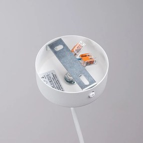 Biała lampa dziecięca ze szklanym kloszem Mab – Sollux