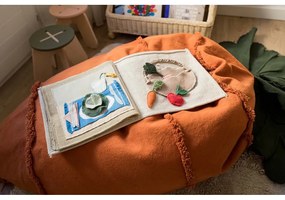 Zielony/pomarańczowy dziecięcy worek do siedzenia Cathy the Carrot – Lorena Canals