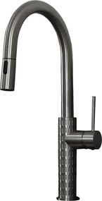 Architek Bateria zlewozmywakowa wyciągana głowica prysznicowa kolorze szczotkowanej miedzi - Essebagno