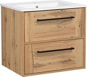 Zestaw Łazienkowy 60cm Szafka z Umywalką Dąb Wotan Vivien