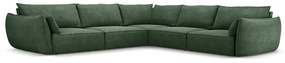 Ciemnozielony narożnik (róg zmienny) Vanda – Mazzini Sofas