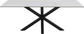 Biały stół z ceramicznym blatem Heaven 200x100