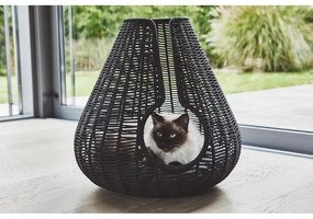 Antracytowe legowisko dla kotów ø 56 cm Perla Anthracite – MiaCara