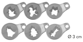 Tescoma Foremki do wykrawania kruchych ciastek bożonarodzeniowych DELÍCIA, 8 szt.