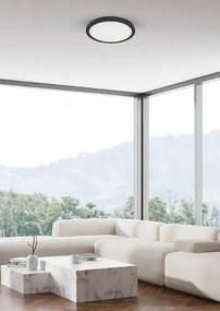 Plafon sufitowy czarny - K619-Qubero