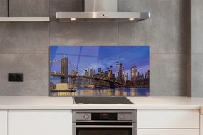 Panel Szklany Most w Blasku Zachodzącego Słońca