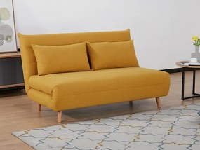 Sofa rozkładana z funkcją spania SPIKE II curry SIGNAL