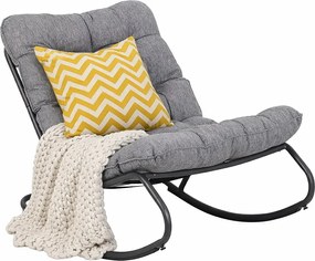 Bujany fotel ogrodowy z poduszką C2-E09