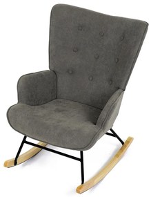 Fotel bujany BR2, brązowy