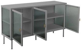 Szara metalowa witryna 130x75 cm Rosalie – Støraa