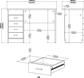 Biurko Function 4s biały