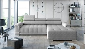 Narożnik CAMPO S z elektryczną regulacją siedziska Prawostronny w tkaninie MEMPHIS 16 WERSAL