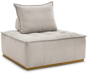 Beżowy fotel z materiału bouclé Elisa – Bobochic Paris