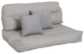 Szaro-beżowe ogrodowe poduszki do siedzenia na palety zestaw 4 szt. 80x112 cm – Ixia