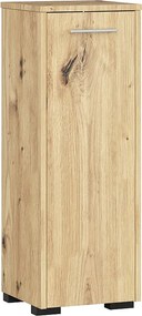 Szafka łazienkowa AKORD FIN Dąb Artisan 30 cm 1 drzwi 2 półki 30x30x85 cm