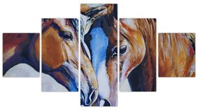 Obraz - Zakochane konie (125x70 cm)