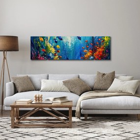 Obraz - Malowanie podwodnego świata (170x50 cm)