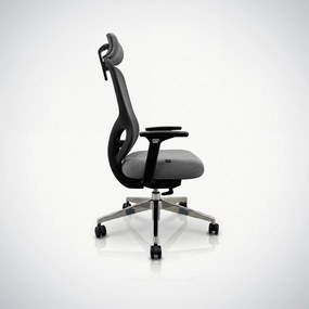 Ergonomiczny fotel biurowy z siatką ciemnoszary AXIS