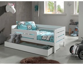 Białe łóżko dziecięce Vipack Kid, 70x140 cm