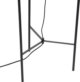 Inteligentna lampa podłogowa czarna z WiFi A60 przydymione szkło - Bliss