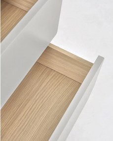 Szara/w naturalnym kolorze komoda w dekorze jesionu 60x117x42 cm Anielle – Kave Home